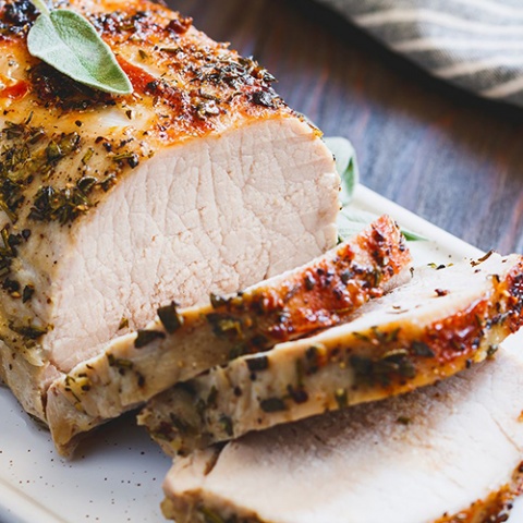 CODE # 3543 Canadian Pork Loin Roast Boneless | Burton Meats Inc.