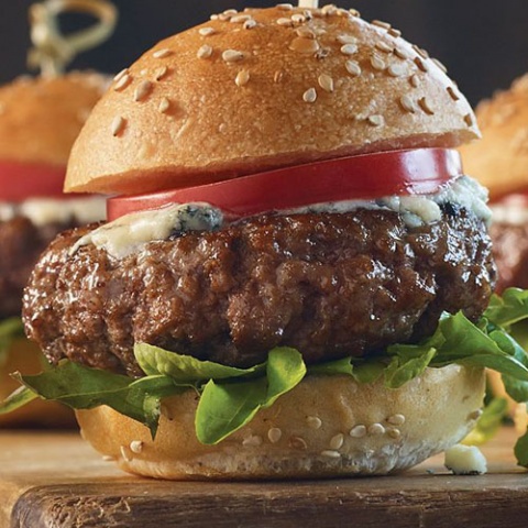 Beef Sliders 2oz Burgers 50/50 dry aged prime rib/Brisket | Burton ...